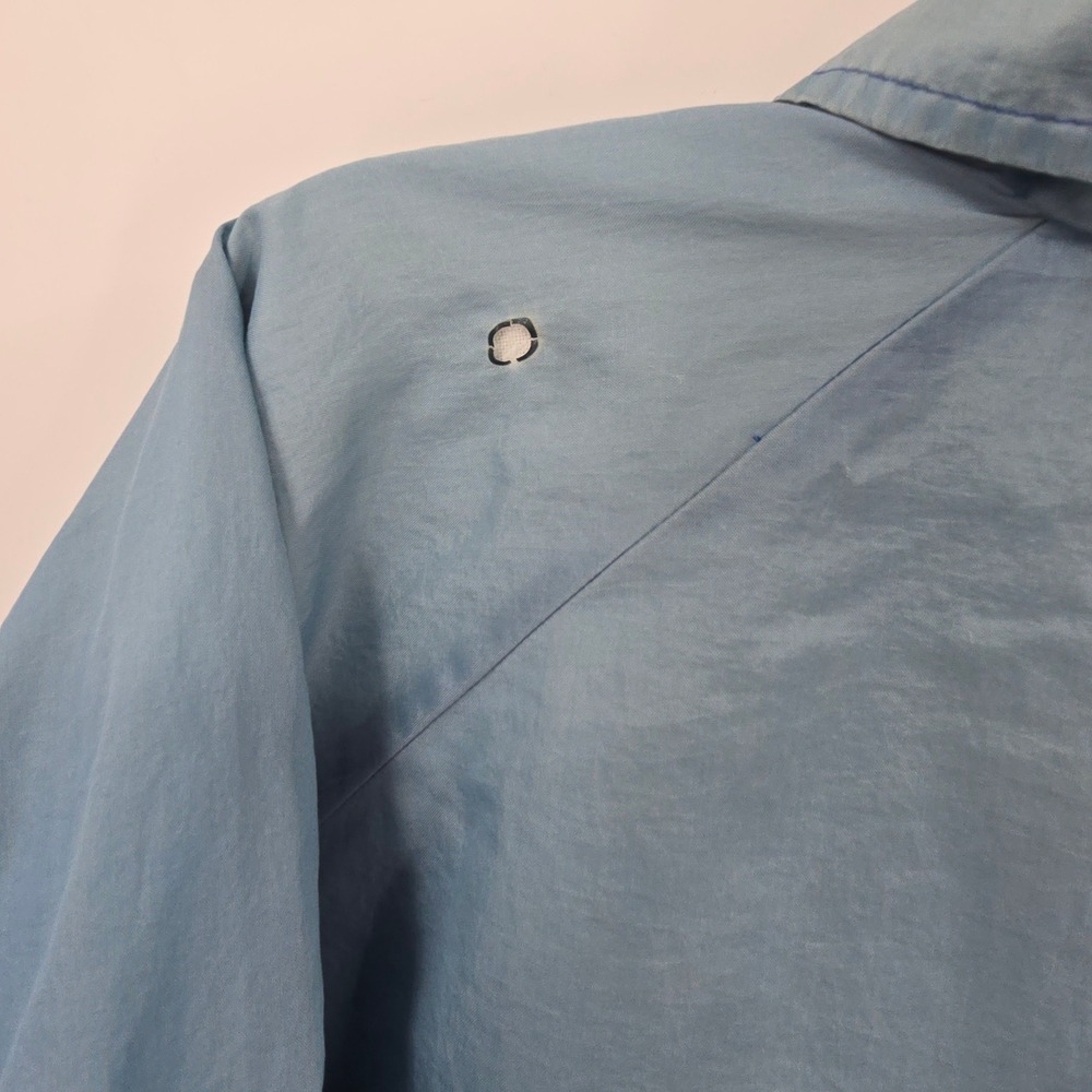Vintage Farah Fifth Avenue Blue Coaches Jacket Nylon Windbreaker Large RN 71953 - Picture 7 of 8